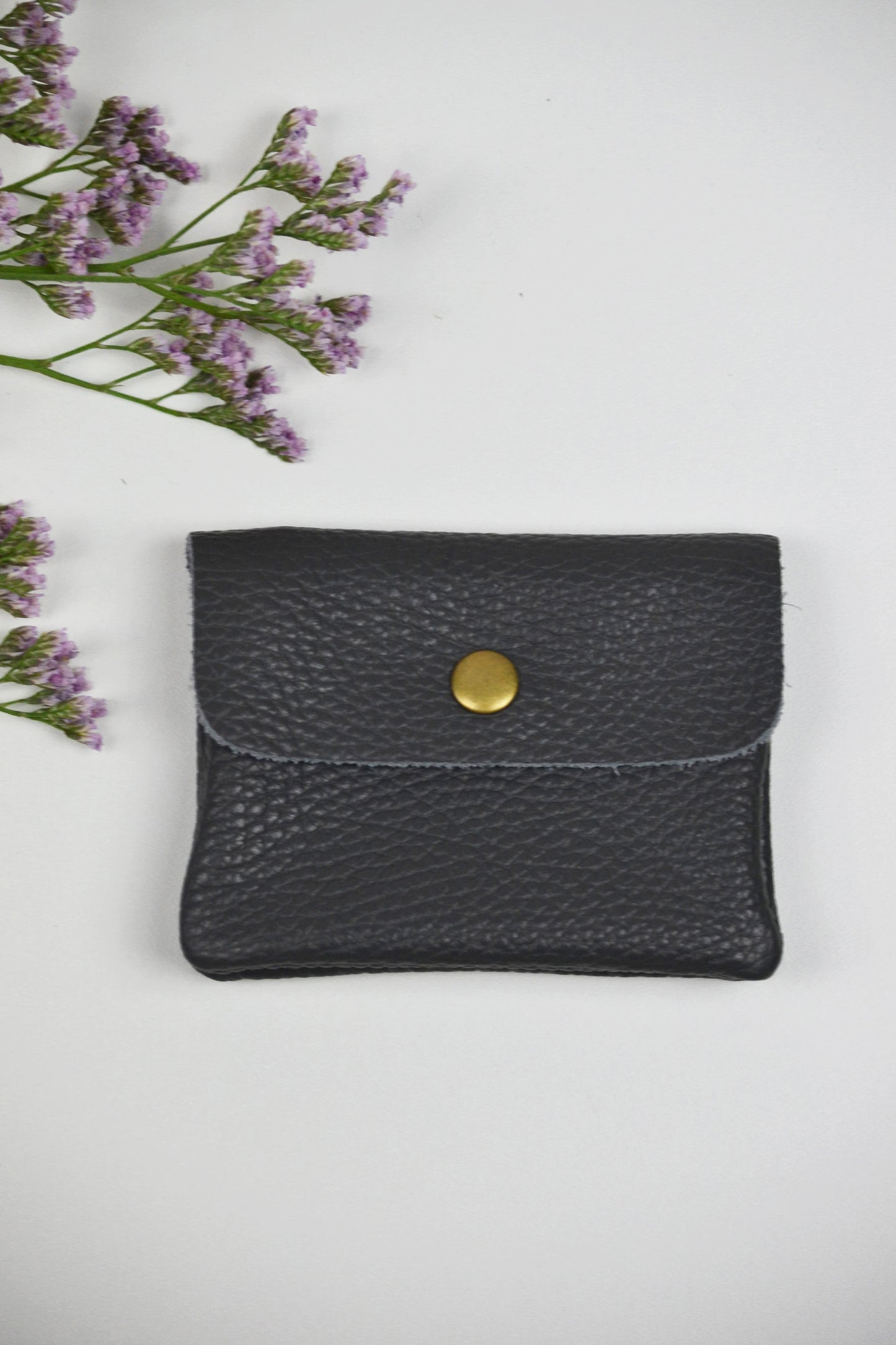 Geldbörse (Leder) - Grau