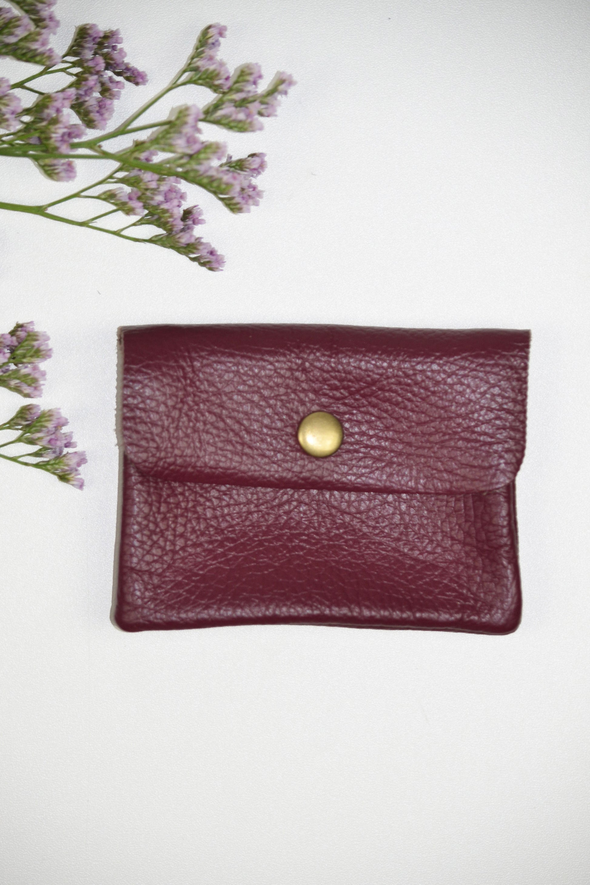 Geldbörse (Leder) - Dunkelrot
