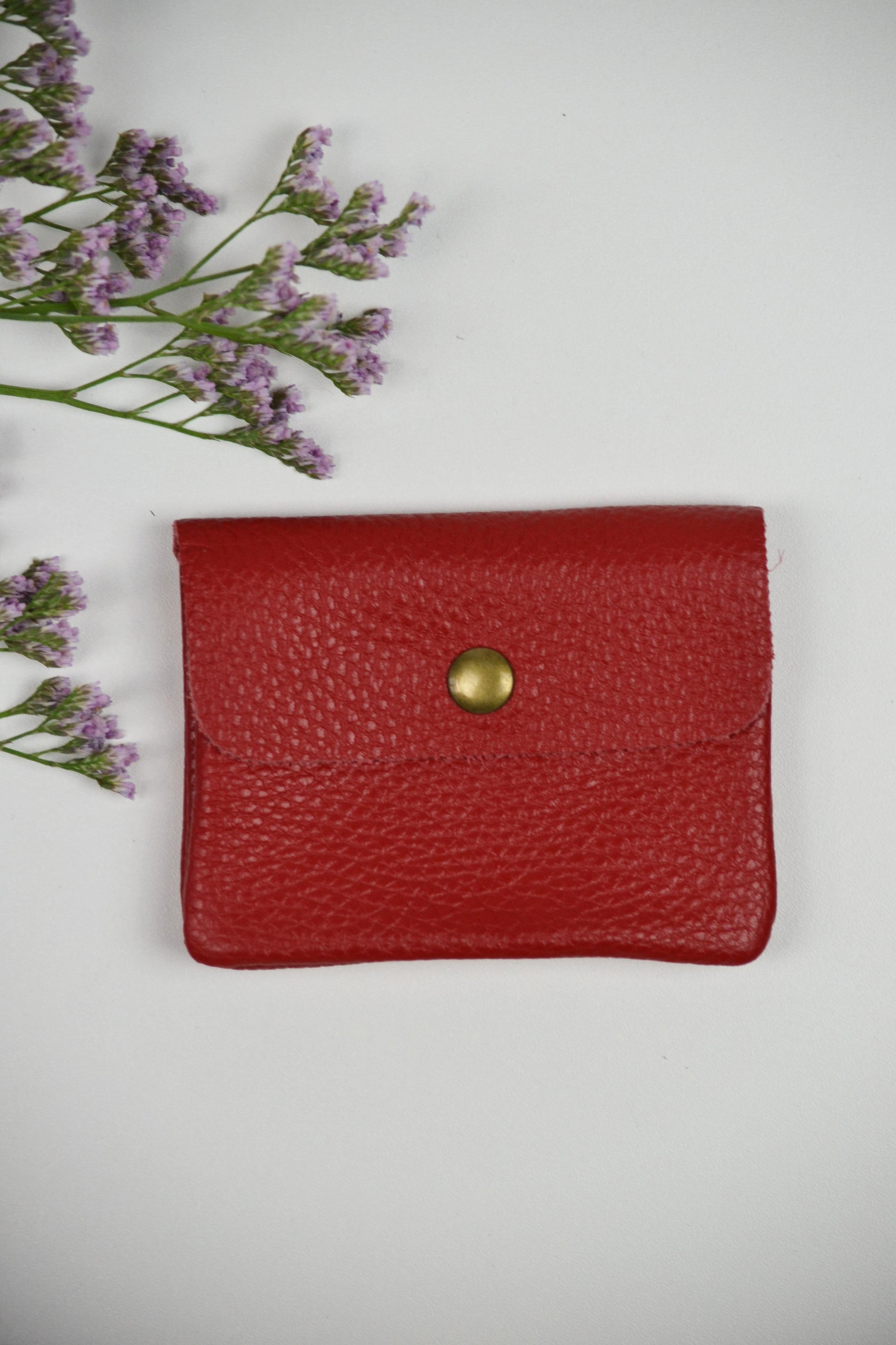 Geldbörse (Leder) - Rot