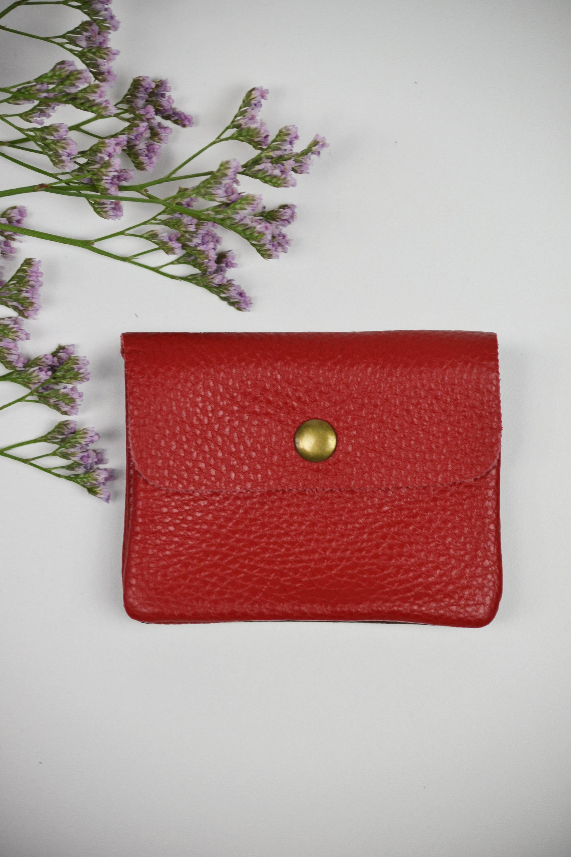 Geldbörse (Leder) - Rot
