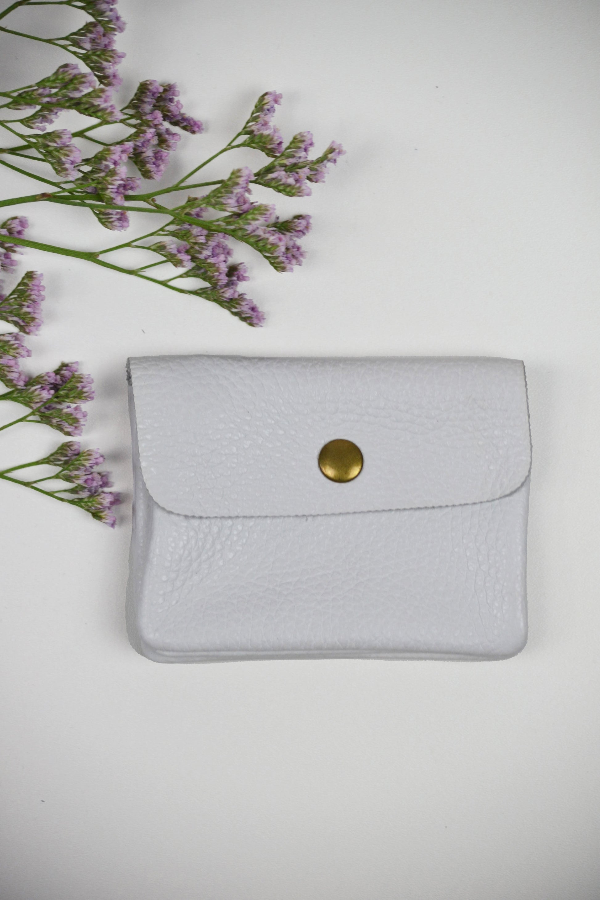 Geldbörse (Leder) - Weiß