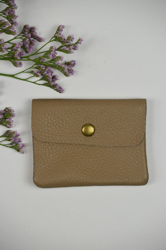 Geldbörse (Leder) - Beige