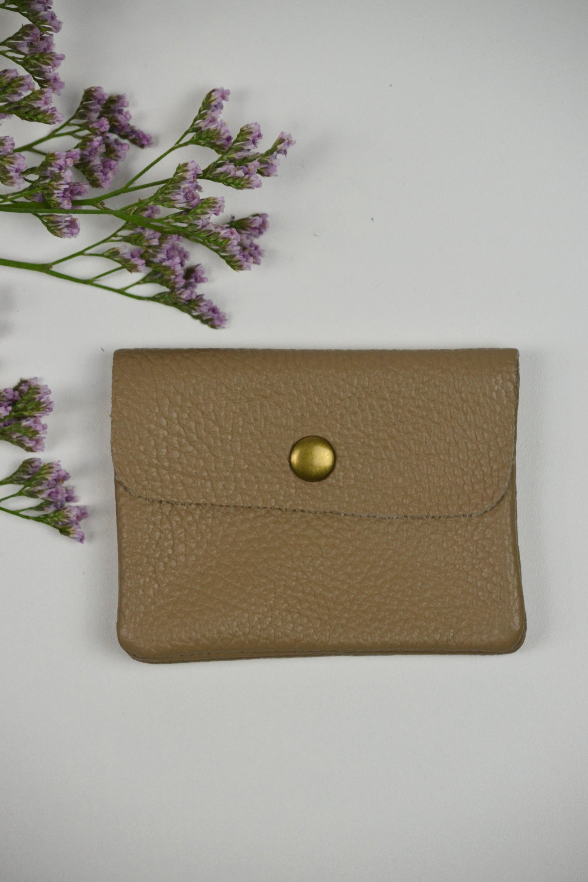 Geldbörse (Leder) - Beige