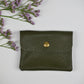 Geldbörse (Leder) - Olivgrün