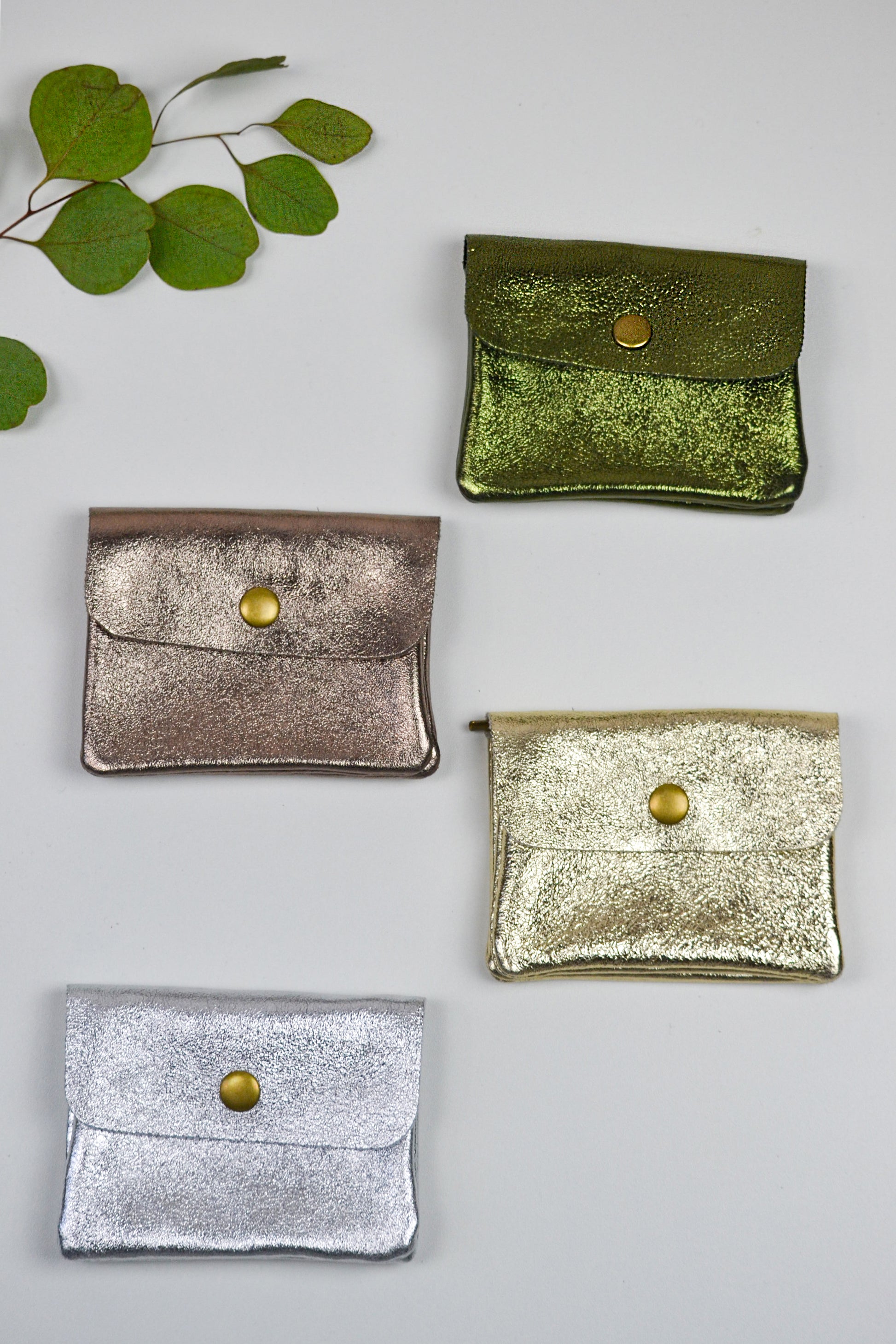 Geldbörse (Leder) - Glitzer