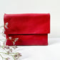 Clutch (Leder) - Rot