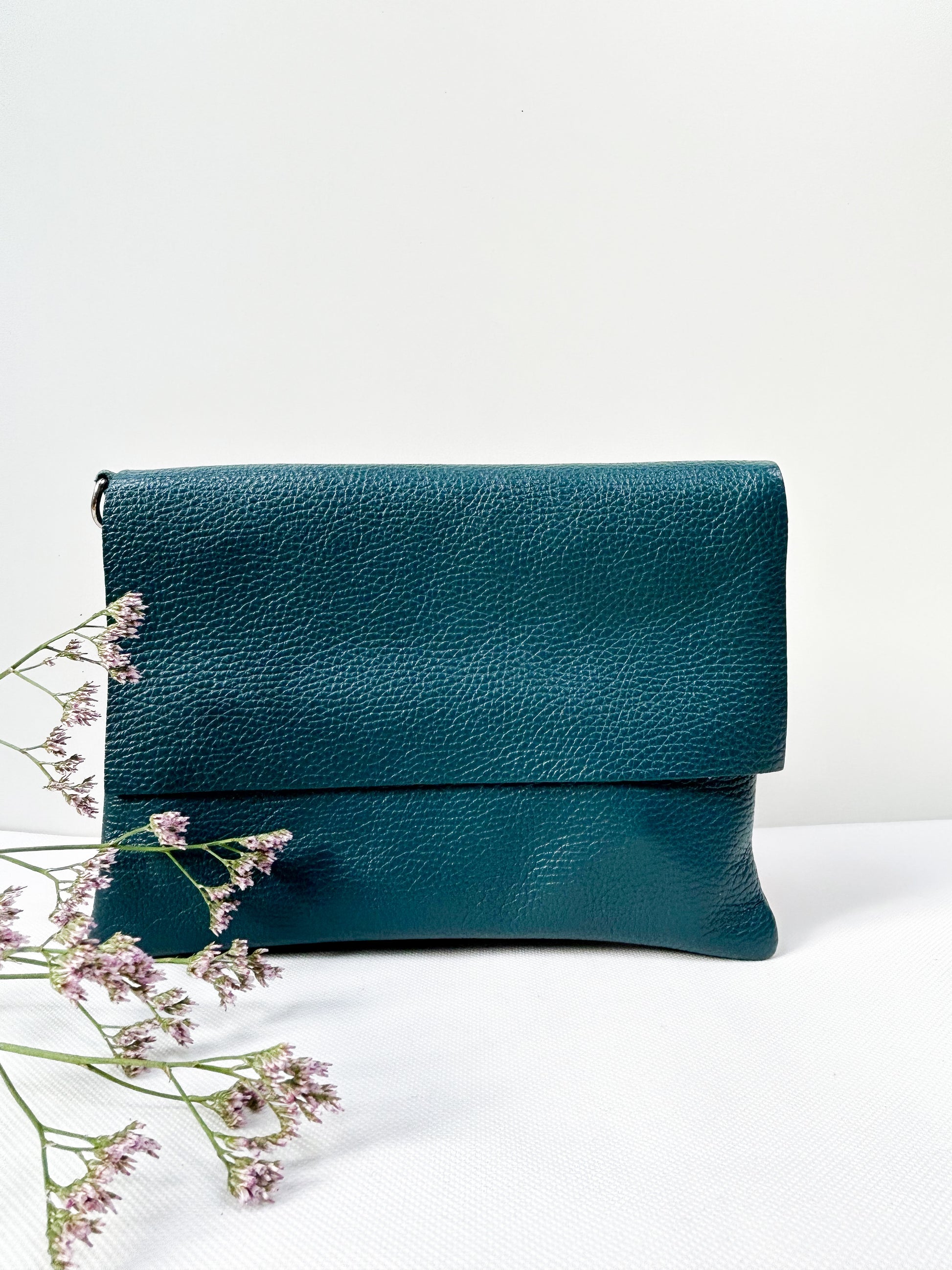 Clutch (Leder) - Petrol