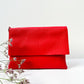 Clutch (Leder) - Rot