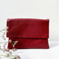Clutch (Leder) - Dunkelrot