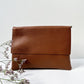 Clutch (Leder) - Cognac