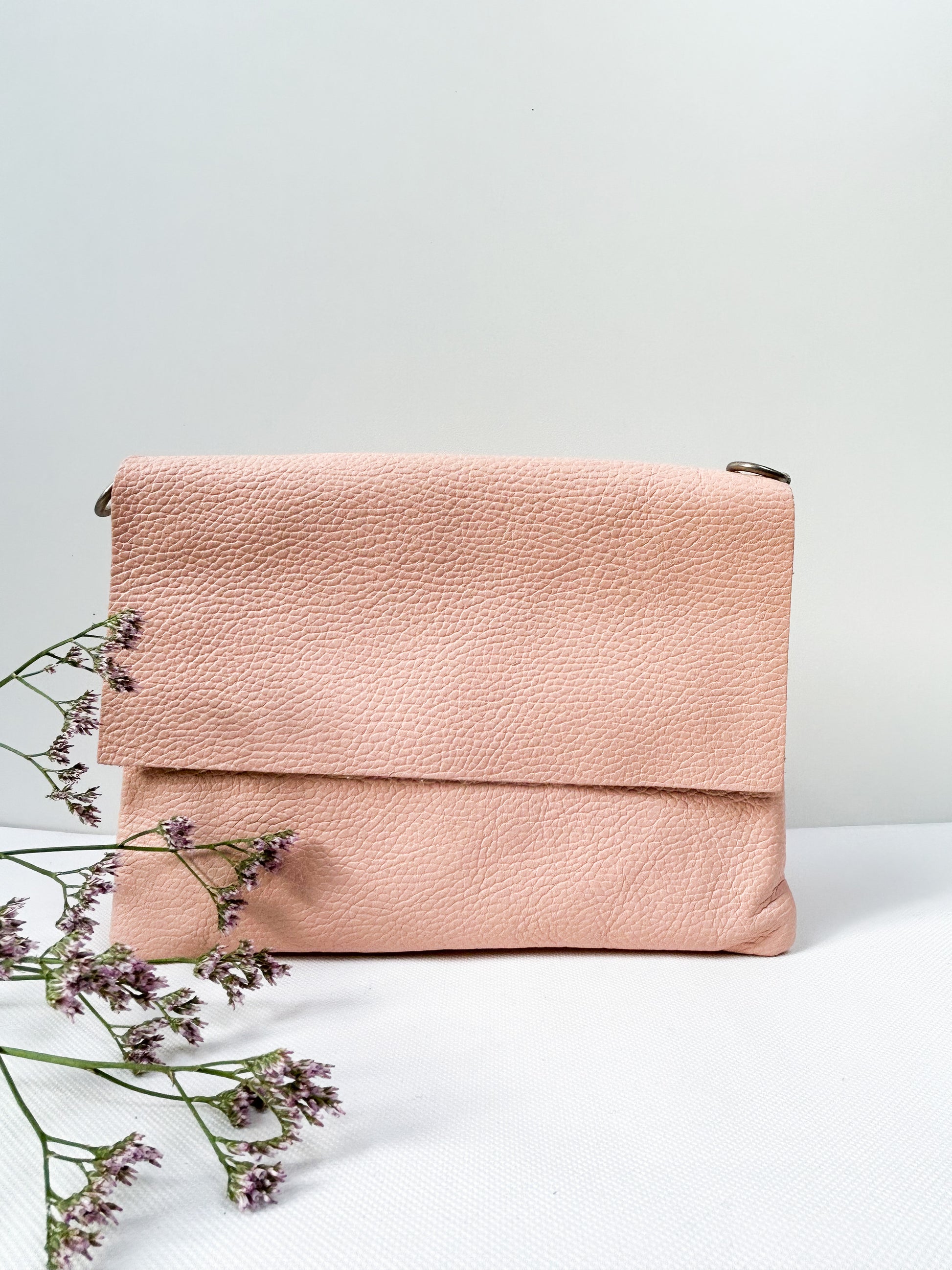 Clutch (Leder) - Rosa