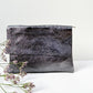 Clutch (Leder) - Gunmetal