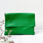 Clutch (Leder) - Grün
