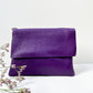 Clutch (Leder) - Lila