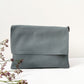 Clutch (Leder) - Grau
