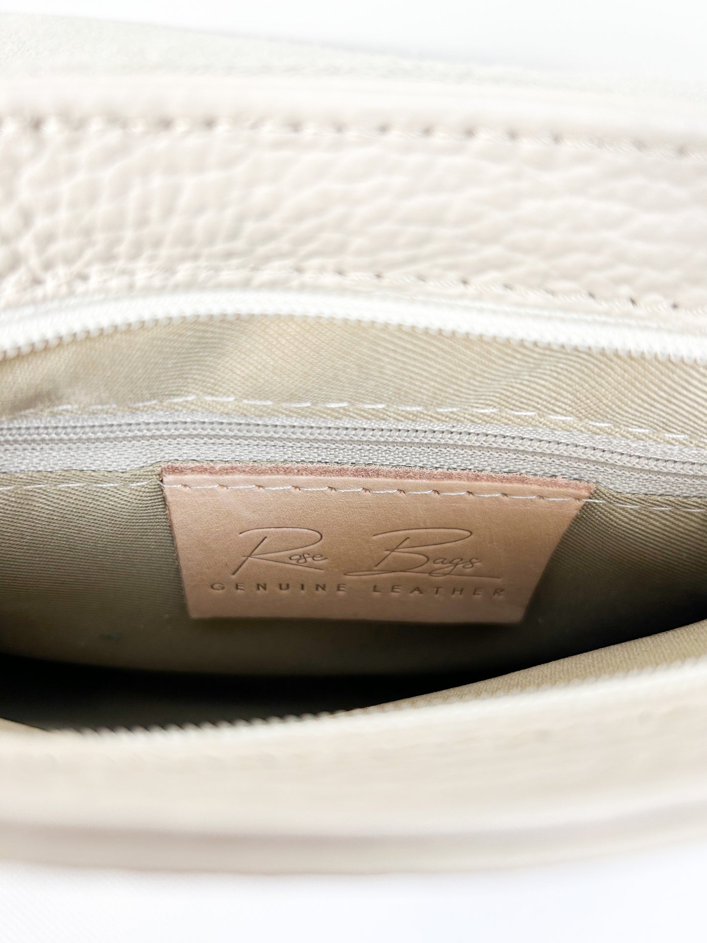 Clutch (Leder) - Weiß