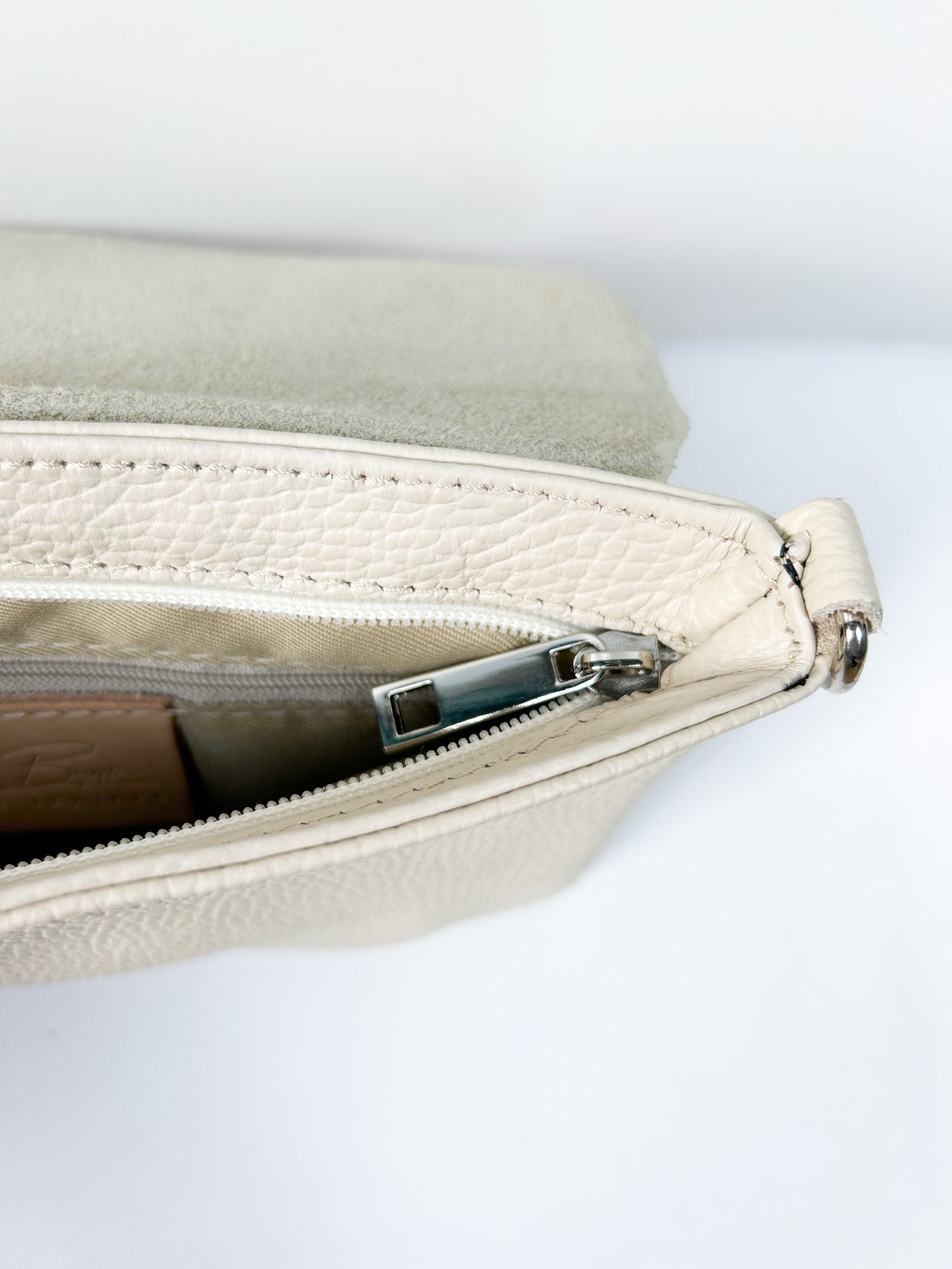 Clutch (Leder) - Weiß