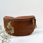 Crossbody Bauchtasche (Leder) - Cognac